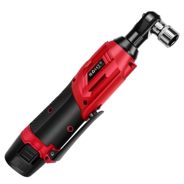 DayPlus Cordless Ratchet Wrench – 3/8" Electric Wrench with 2 Batteries, 7 Sockets & Case, 40N·m Torque, LED Work Light - Image 4